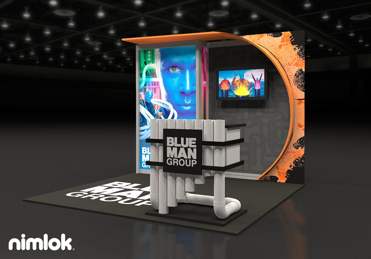 Blue Man Group Custom 10x10 Inline