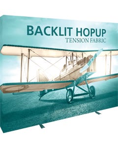 Hopup 10ft Backlit Straight Tension Fabric Display