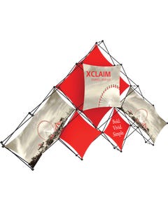 Xclaim 14ft 10 Quad Pyramid Fabric Popup Display Kit 01